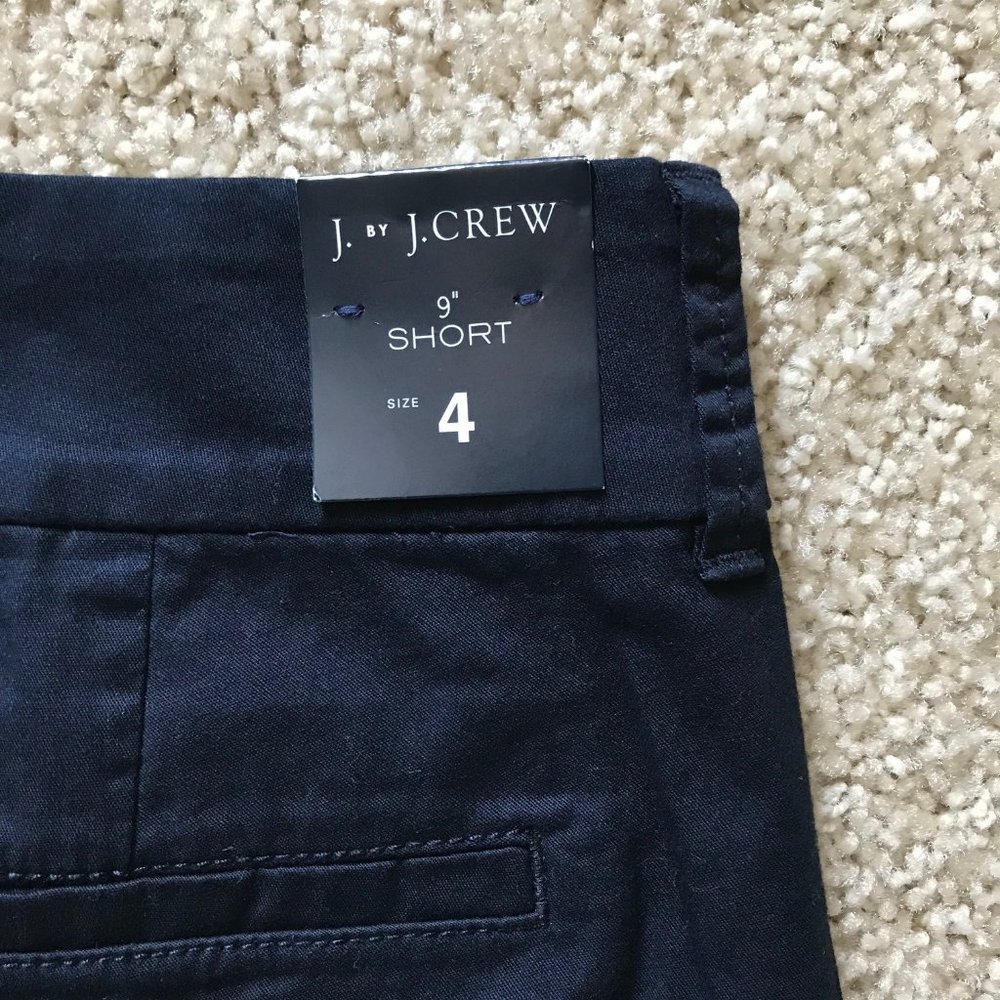 Women J. Crew 9" shorts New with Tag Size 4 Color Blue NWT - Picture 5 of 6
